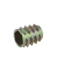 M6 x 13mm Metric Coarse Zinc No Flange Threaded Timber Insert Nuts (6mm Key) Low Tensile