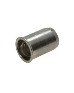 M3 x 0.50p x 9.2mm Metric Coarse G304 Stainless Nutsert Countersunk Round Open Smooth Grip Range 0.5 - 1.5mm