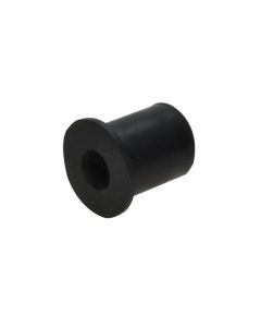 M3 x 0.50p x 12.6mm Metric Coarse Black Rubber Nut Large Flange Round Open Smooth Grip Range 0.4 - 4mm