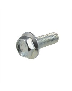 M5 x 0.80p Metric Coarse Zinc (8mm AF) Hex Flange Serrated Bolts Class 8.8 High Tensile DIN 6921