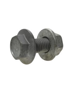 M12 x 1.75p x 30mm Metric Coarse Galvanised Low Tensile Hex Flange Purlin Bolts & Nuts Class 4.6 AS 1110