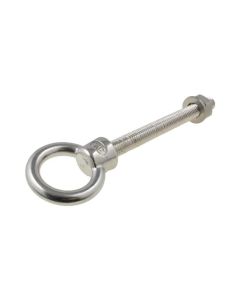 M6 x 60mm Metric Coarse Stainless A4-70 G316 Collar Eye Bolt Kit c/w Nut & Washer