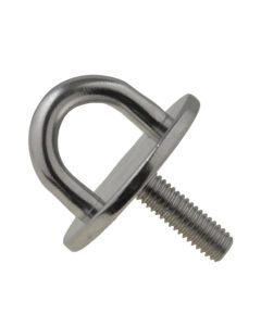 5mm x 33mm (M6 Thread) Stainless A2-70 G304 Round + Bolt Pad Eyes