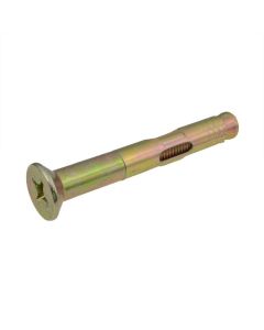 6.5mm x 35mm (M5 Thread) Zinc Yellow Countersunk Sleeve Anchor