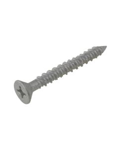 5mm x 32mm R1000 Silver Coating Countersunk Phillips (PH2) Self Tapping Concrete Screws