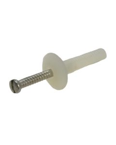 5mm x 25mm Stainless G304 Pin Nylon Mushroom Head Anchors