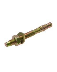 M6 x 55mm Zinc Yellow Wedge Anchor Through Bolt