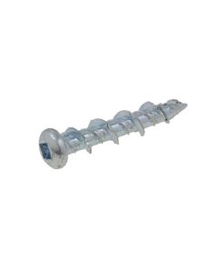 6.5mm x 32mm Zinc Silver Pan Square (SQ2) Wall Katt Universal Screw Anchor