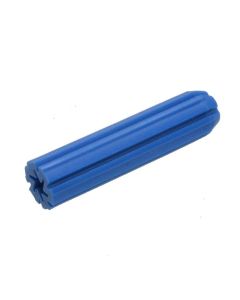 8mm x 25mm Blue PVC Masonry Wallplugs to suit 14-16g Screws