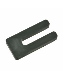 10mm x 75mm x 36mm Black Plastic Horseshoe Window Packers