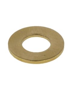 3/8" x 3/4" x 16g (M10 x 19mm x 1.6mm) Brass Flat Washers BS 3410