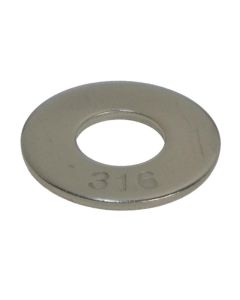 3/16" x 1-1/4" x 16g (M5 x 32mm x 1.6mm) Stainless A4-70 G316 Mudguard Fender Washers HEC Standard