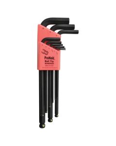 9 Pce -  1.5mm to 10mm Metric Bondhus ProHold Hex Ball End Allen Key Set 74999