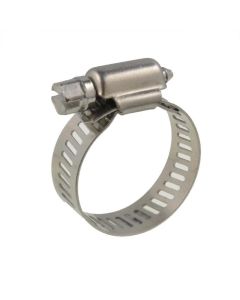 10 - 16mm x 9mm Stainless A2-70 G304 Hose Clamp Worm Drive Universal Perforated Band