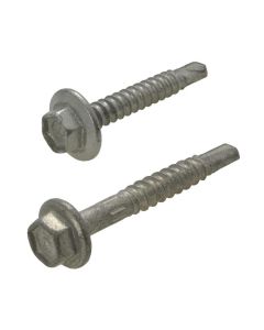 14g (6.30mm) Galvanised Hex Flange (3/8") Coarse Metal Self Drilling Screws