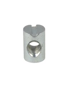 M6 x 9.8mm (D) x 10mm (L) Metric Coarse Zinc Cross Dowel Slotted JCB Barrel Nuts Low Tensile