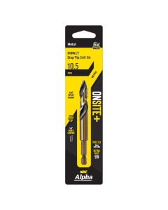 10.5mm Alpha ONSITE Plus Impact Step Tip Drill Bit - 1 Pack Carded C9STQRM105