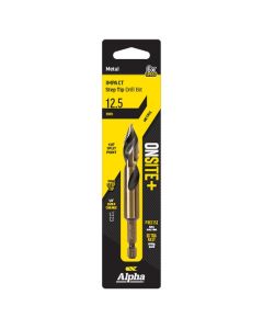 12.5mm Alpha ONSITE Plus Impact Step Tip Drill Bit - 1 Pack Carded C9STQRM125