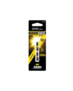 PH3 x 25mm Alpha ThunderMAX Impact Phillips Insert Driver Bit - 2 Pack Carded CPH325SM