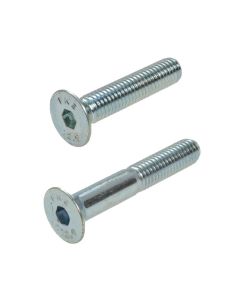 M10 x 1.50p Metric Coarse Zinc Class 12.9 Countersunk Head Socket (6mm Key) Screws DIN 7991