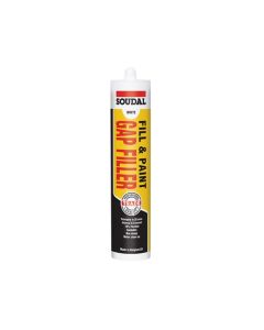 White Fill & Paint Gap Filler Soudal 300ml Cartridge 122394