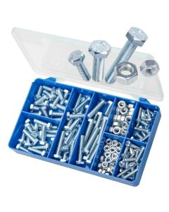 150 Piece M6 M8 Hex Bolt & Nut Zinc Torres Assortment Grab Kit HAK11