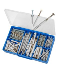 100 Piece M5 M6 M8 Anchored Hammer Drive Expansion Nail Zinc Torres Assortment Grab Kit HAK18