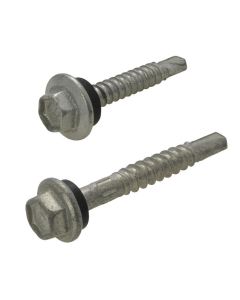 12g (5.50mm) NEO Galvanised Hex Flange (5/16") Coarse Metal Self Drilling Screws