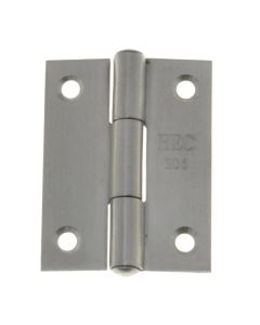 50mm x 38mm x 1.4mm Stainless A2-70 G304 Fixed Pin Hinges - Sold as a Pair