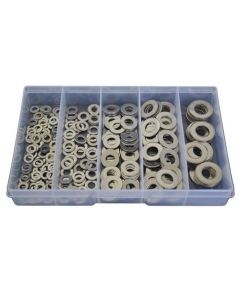 225 Piece M5 M6 M8 M10 M12 Flat Washer Stainless G316 Assortment Grab Kit123