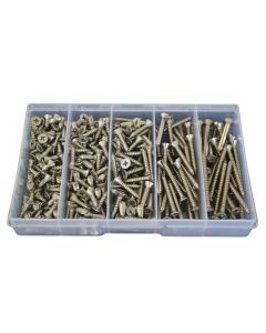 270 Piece 10g Countersunk Self Tapper Screw Stainless G316 Assortment Grab Kit137