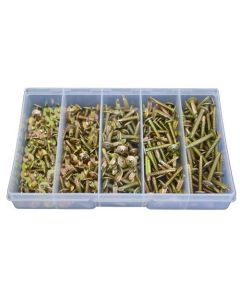 240 Piece 8g Button Metal Self Drilling Screw Zinc Assortment Grab Kit142