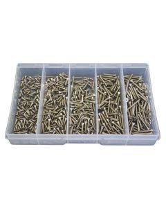 500 Piece 4g Countersunk Self Tapper Screw Stainless G316 Assortment Grab Kit143