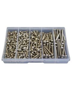 270 Piece 10g Pan Self Tapper Screw Stainless G316 Assortment Grab Kit157