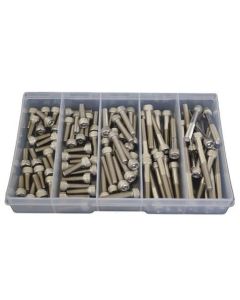 90 Piece M6 Socket Cap Stainless G304 Assortment Grab Kit165