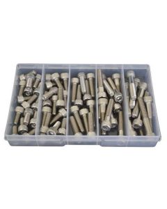 60 Piece M8 Socket Cap Stainless G304 Assortment Grab Kit167