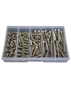 90 Piece M6 Countersunk Socket Stainless G304 Assortment Grab Kit176