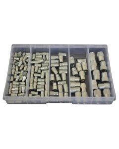 135 Piece M4 M5 M6 M8 M10 Countersunk Nutsert Zinc Assortment Grab Kit180