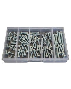 90 Piece M5 Socket Cap Screw High Tensile Zinc Assortment Grab Kit183