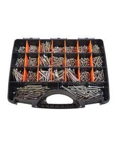 1000 Piece 6g 8g 10g Pan + Countersunk Self Tapper Screw Stainless G316 Assortment Grab Kit213