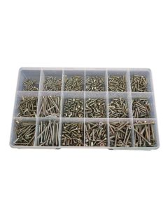 890 Piece 4g 6g 8g 10g Countersunk Self Tapper Screw Stainless G304 Assortment Grab Kit220