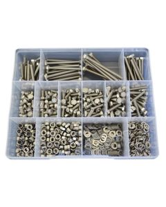 860 Piece M5 Bolt Nut Washer Stainless G304 Assortment Grab Kit240