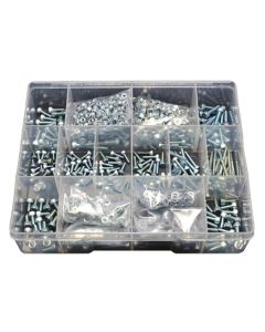 630 Piece M3 M4 Socket Cap Nut Washer High Tensile Zinc Assortment Grab Kit256