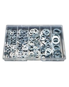 150 Piece M6 M8 M10 M12 M16 Spring Washer Zinc Assortment Grab Kit257