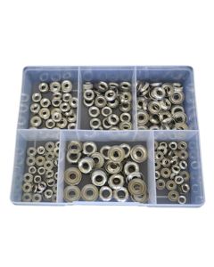 300 Piece 4g 6g 8g 10g 12g 14g Cup Washer Stainless G304 Assortment Grab Kit25