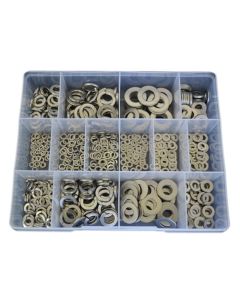 640 Piece M3 M4 M5 M6 M8 M10 M12 Flat + Spring Washer Stainless G304 Assortment Grab Kit26