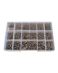 455 Piece 6g 8g 10g 14g Button & Countersunk Post Torx Security Self Tapper Screw Stainless G304 Assortment Grab Kit270