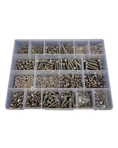 1300 Piece M5 M6 M8 Bolt Nut Washer Stainless G304 Assortment Grab Kit277