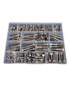 840 Piece M10 M12 Socket Cap Nut Washer Stainless G304 Assortment Grab Kit284