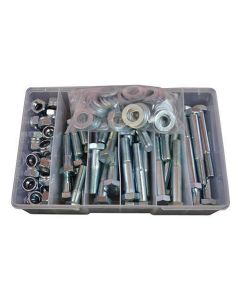 126 Piece M16 Bolt Nut Washer Class 8.8 Zinc Assortment Grab Kit285